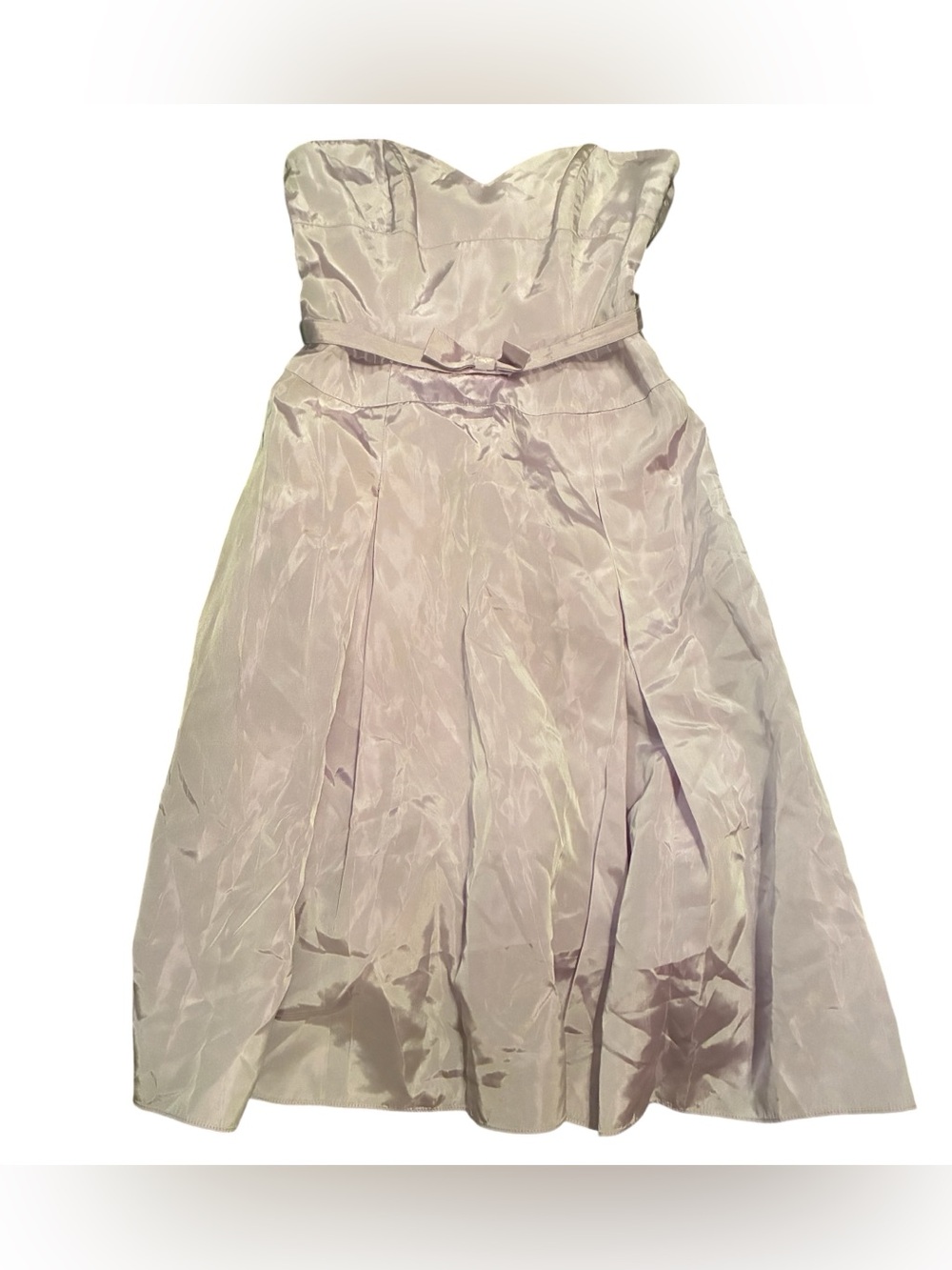 NWT LAUNDRY BY SHELLI SEGAL VINTAGE LAVENDER STRAPLESS DRESS SIZE 4